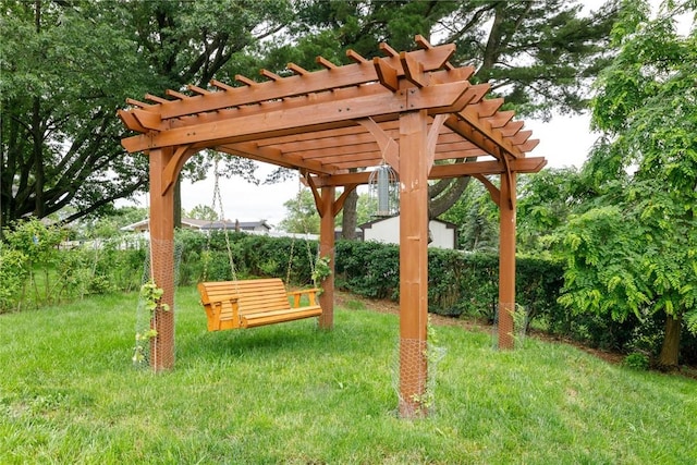 537 Center Church Rd, Peters Twp, PA 15317 - view of green lawn with a pergola