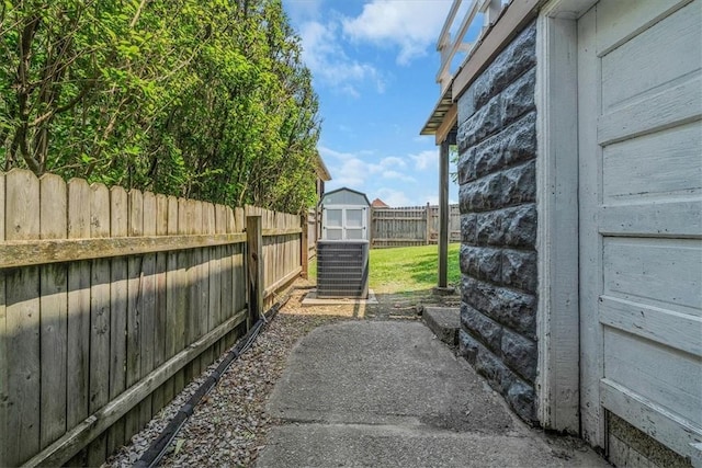 2125 Vodeli St, Beechview, PA 15216 - fenced backyard featuring a storage shed