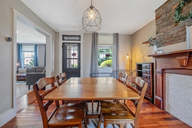 2125 Vodeli St, Beechview, PA 15216 - dining room featuring hardwood / wood-style floors and healthy amount of natural light