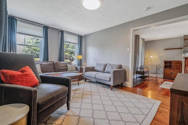 2125 Vodeli St, Beechview, PA 15216 - living area featuring light wood finished floors and a textured ceiling