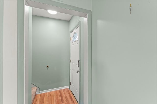 25 Iron St, Canonsburg, PA 15317 - doorway with light wood-style floors and baseboards
