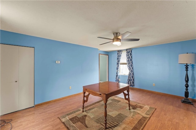 25 Iron St, Canonsburg, PA 15317 - office space featuring light wood-type flooring, ceiling fan, and a textured ceiling
