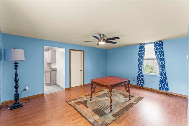 25 Iron St, Canonsburg, PA 15317 - unfurnished office featuring light wood-style floors and a ceiling fan