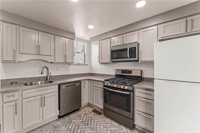 25 Iron St, Canonsburg, PA 15317 - kitchen with appliances with stainless steel finishes and recessed lighting