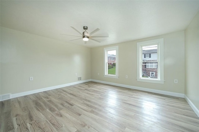 224 Mellon Ave, Donora, PA 15033 - unfurnished room featuring ceiling fan and light wood-type flooring