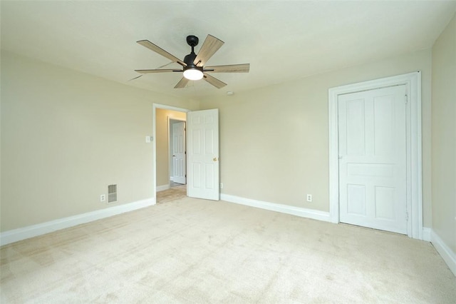 224 Mellon Ave, Donora, PA 15033 - unfurnished bedroom featuring light carpet and ceiling fan
