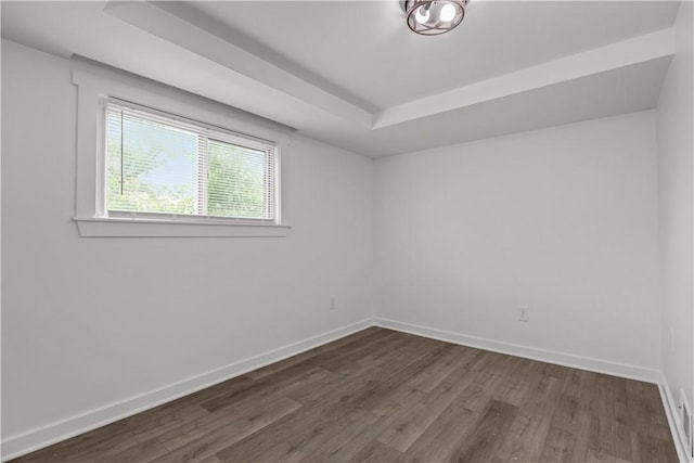 2513 Grove Rd, South Park, PA 15129 - spare room with dark wood-style floors and a raised ceiling