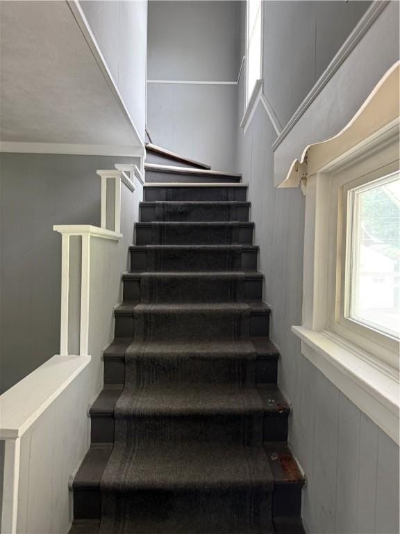 91 Wick Ave, Hermitage, PA 16148 - stairway featuring a decorative wall