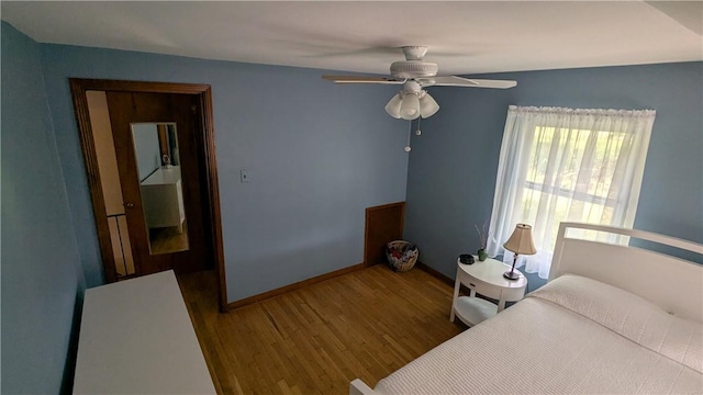 218 Bascom, Observatory Hill, PA 15214 - bedroom with wood finished floors and ceiling fan
