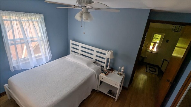 218 Bascom, Observatory Hill, PA 15214 - bedroom featuring wood finished floors and ceiling fan