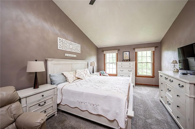 4025 Holiday Park Dr, Murrysville, PA 15668 - bedroom with lofted ceiling and light colored carpet