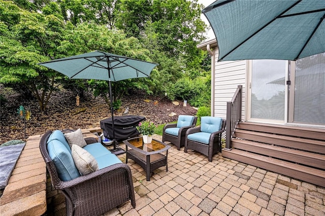 4025 Holiday Park Dr, Murrysville, PA 15668 - view of patio / terrace featuring an outdoor hangout area and entry steps