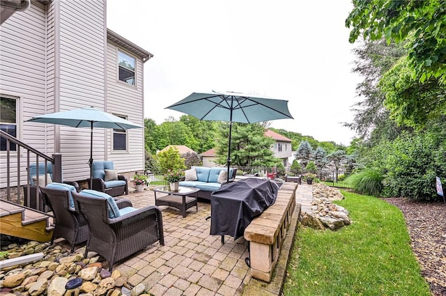 4025 Holiday Park Dr, Murrysville, PA 15668 - view of patio / terrace with an outdoor living space