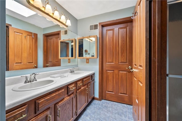 2507 Sarah Ct, Murrysville, PA 15668 - bathroom with double vanity and tile patterned flooring