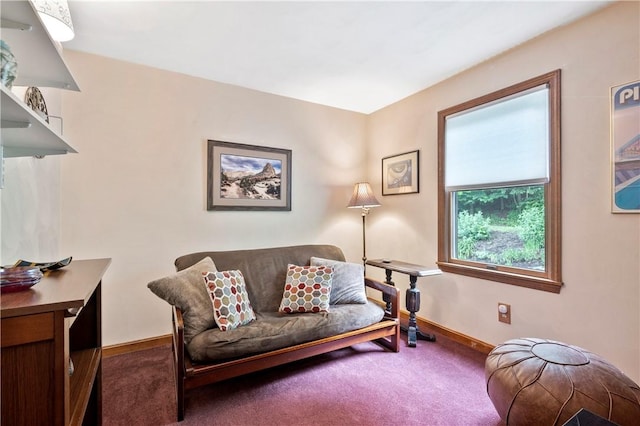 2507 Sarah Ct, Murrysville, PA 15668 - carpeted living room featuring baseboards