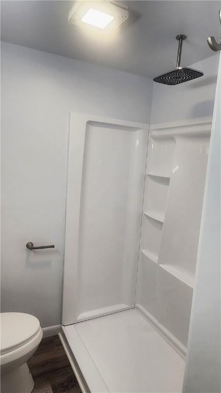 118 Brady Ave, City Of Washington, PA 15301 - full bathroom with a shower stall and wood finished floors