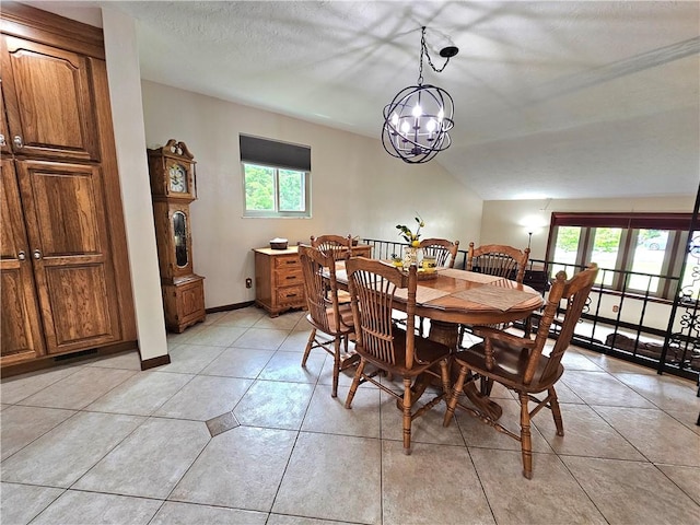 15 Pineview Ests, Sewickley Twp, PA 15089 - dining room featuring plenty of natural light, light tile patterned floors, and vaulted ceiling