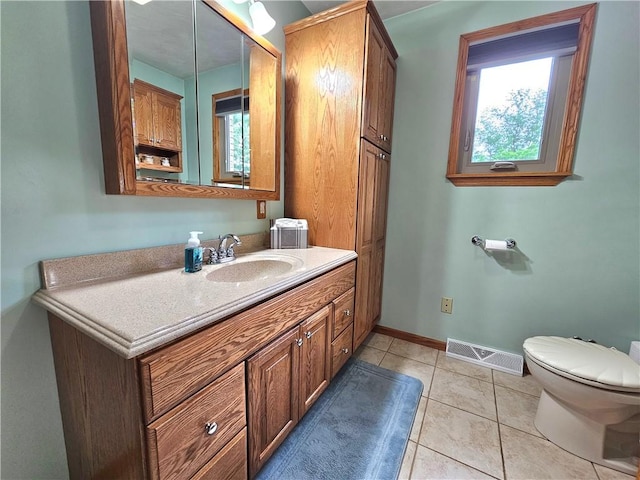 15 Pineview Ests, Sewickley Twp, PA 15089 - bathroom featuring vanity, plenty of natural light, and tile patterned floors