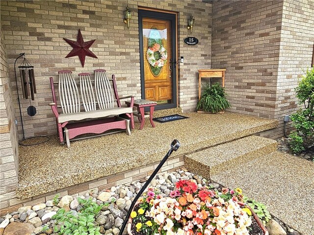 15 Pineview Ests, Sewickley Twp, PA 15089 - view of exterior entry with brick siding