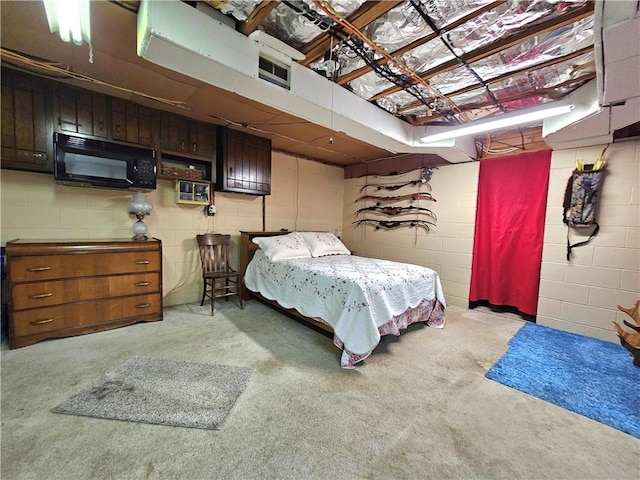 15 Pineview Ests, Sewickley Twp, PA 15089 - bedroom with carpet flooring and concrete block wall