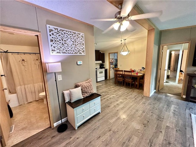 170 Hungarian Rd, Cherry Twp, PA 16057 - corridor featuring wood finished floors and a textured ceiling
