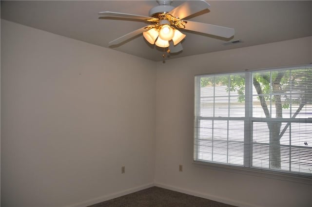 1101 Lenox Dr, Bethel Park, PA 15102 - empty room featuring dark colored carpet and ceiling fan