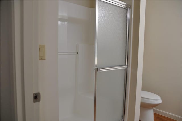 1101 Lenox Dr, Bethel Park, PA 15102 - full bathroom featuring a shower stall and wood finished floors