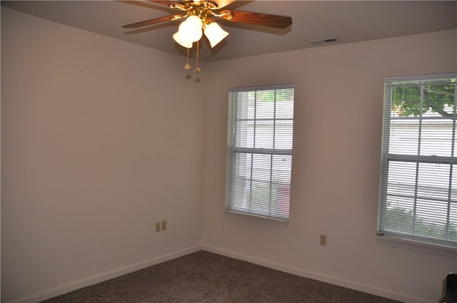 1101 Lenox Dr, Bethel Park, PA 15102 - spare room with dark colored carpet and ceiling fan