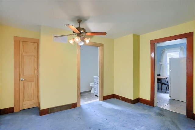 83 Evans Ave, Ingram, PA 15205 - spare room featuring ceiling fan and carpet flooring