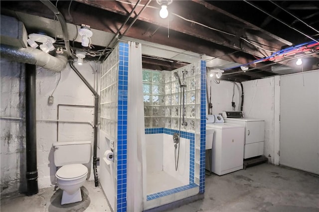 83 Evans Ave, Ingram, PA 15205 - unfinished below grade area featuring separate washer and dryer