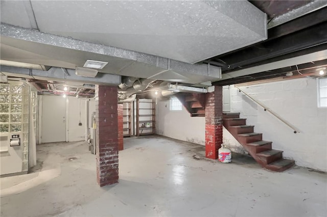83 Evans Ave, Ingram, PA 15205 - basement featuring stairway and plenty of natural light