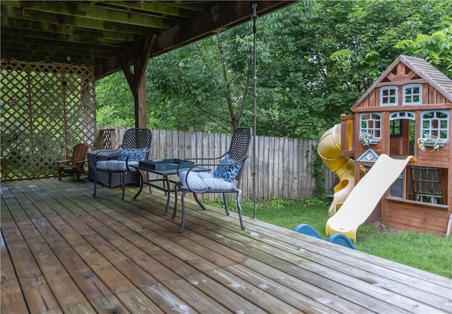 1632 Norwalk St, Crafton Heights, PA 15205 - deck with a playground
