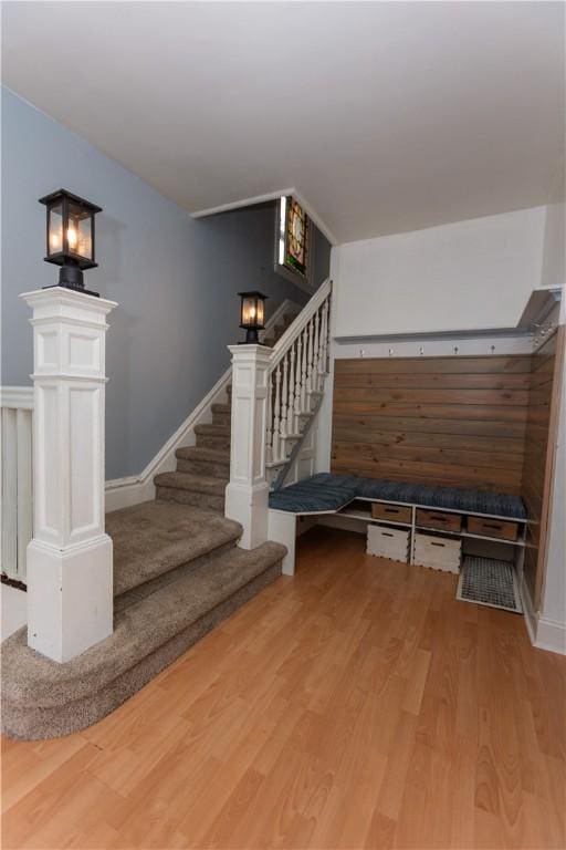 1632 Norwalk St, Crafton Heights, PA 15205 - stairs featuring wood finished floors