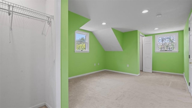 6623 Saltsburg Rd, Penn Hills, PA 15235 - bonus room featuring carpet flooring, plenty of natural light, recessed lighting, and lofted ceiling