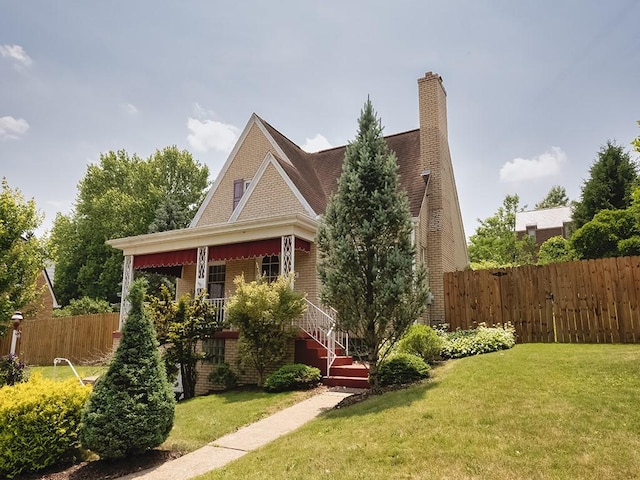 449 Woodland Rd, Canonsburg, PA 15317 - view of front facade with covered porch and brick siding