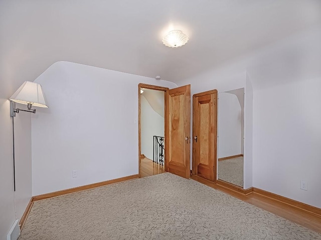 449 Woodland Rd, Canonsburg, PA 15317 - empty room with wood finished floors and vaulted ceiling