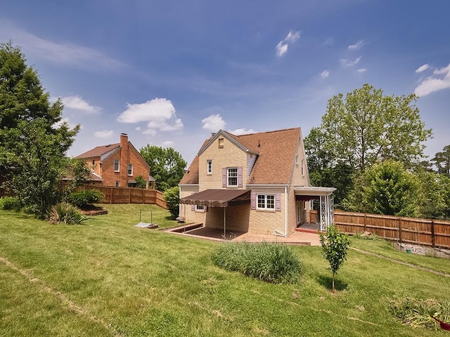449 Woodland Rd, Canonsburg, PA 15317 - rear view of property with a fenced backyard and a patio area
