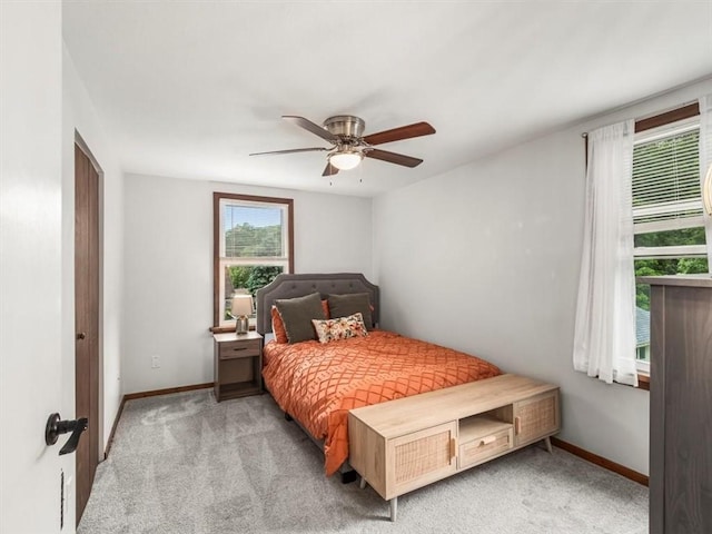 537 Ambridge Ave, Leet Twp, PA 15003 - carpeted bedroom with baseboards and a ceiling fan