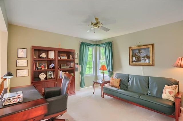 143 Hampshire Dr, Cranberry Twp, PA 16066 - carpeted office featuring a ceiling fan