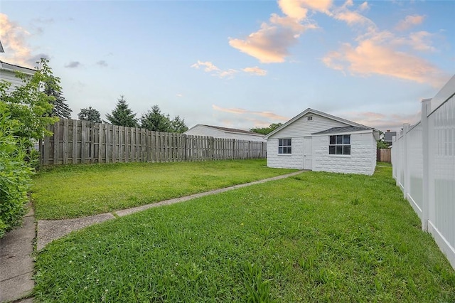 1014 Fordham Ave, Brookline, PA 15226 - yard at dusk featuring a fenced backyard