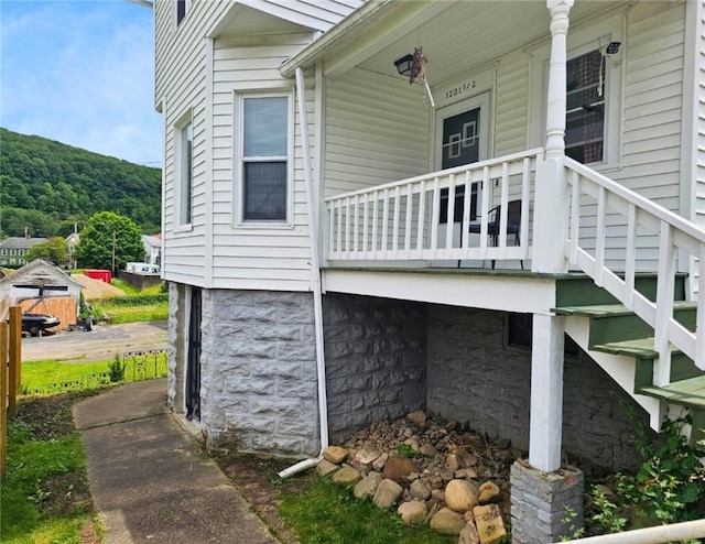12311/2 Otter St, City Of Franklin, PA 16323 - view of side of home with covered porch