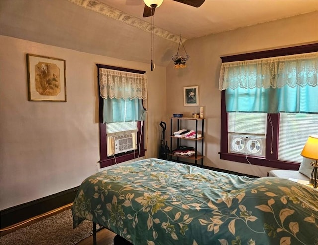 12311/2 Otter St, City Of Franklin, PA 16323 - bedroom featuring cooling unit and ceiling fan