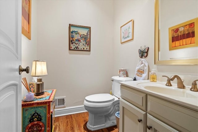912 Field Club Rd, Ohara, PA 15238 - half bath with vanity and wood finished floors