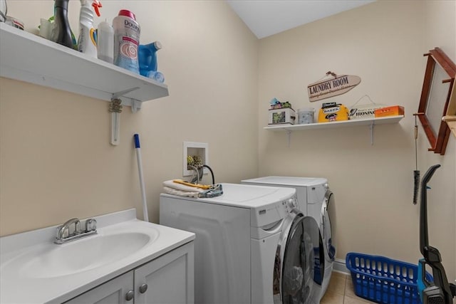 912 Field Club Rd, Ohara, PA 15238 - laundry area with independent washer and dryer, cabinet space, and light tile patterned floors