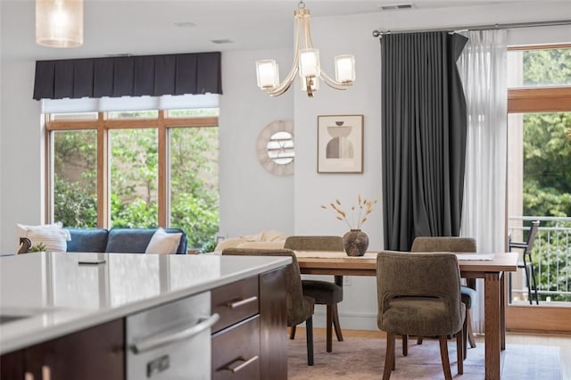 1821 Merriman, South Side, PA 15203 - office space featuring a chandelier and light wood finished floors