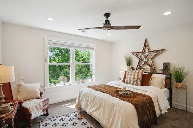 812 Franklin Rd, Pine Twp Nal, PA 16046 - carpeted bedroom featuring recessed lighting and a ceiling fan
