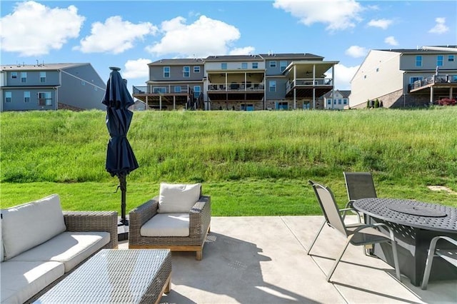 4002 Saint Andrews Ct, Penn Twp Wml, PA 15644 - view of patio with an outdoor living space and a residential view