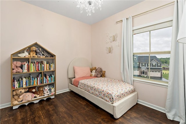 4002 Saint Andrews Ct, Penn Twp Wml, PA 15644 - bedroom with a chandelier and wood finished floors