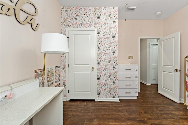 4002 Saint Andrews Ct, Penn Twp Wml, PA 15644 - bedroom featuring dark wood-style flooring and wallpapered walls