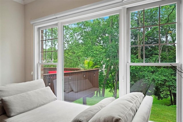 7052 Bennington Woods Dr, Mccandless, PA 15237 - bedroom featuring crown molding
